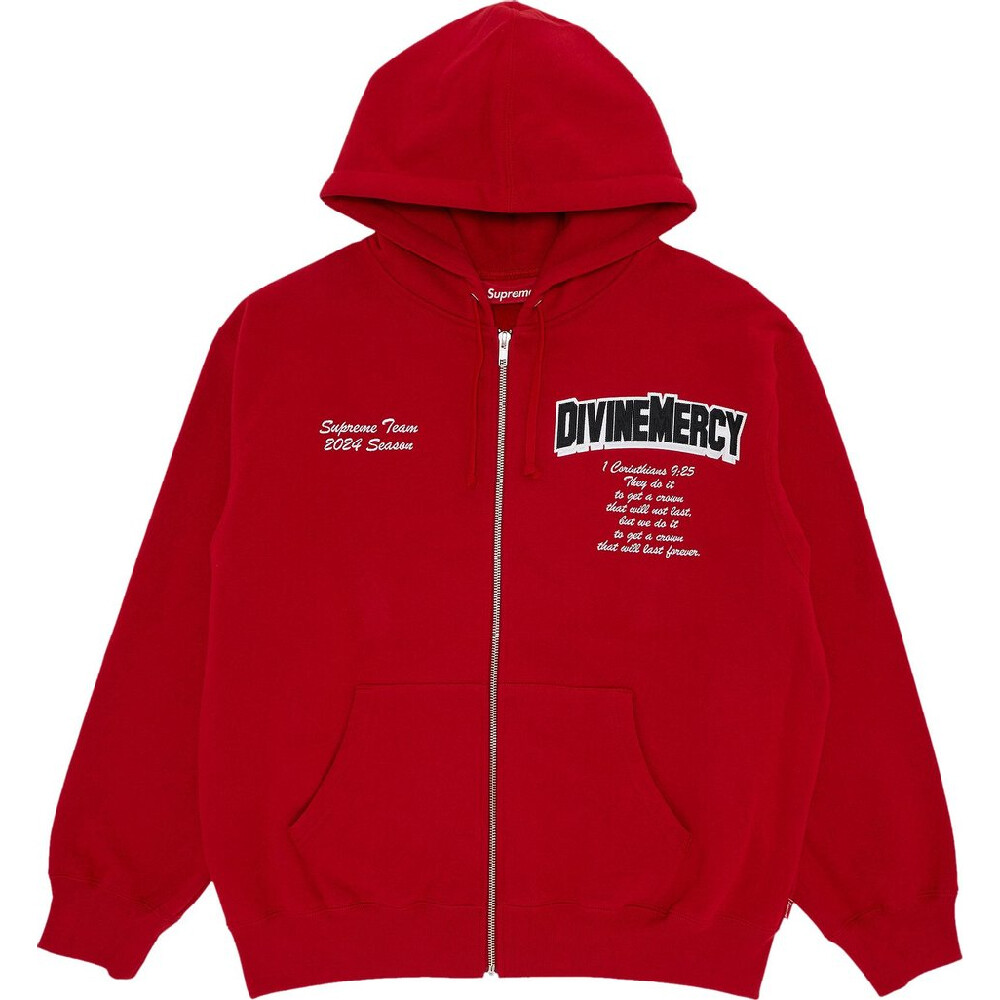 

Толстовка Supreme Salvation Zip Up, красный