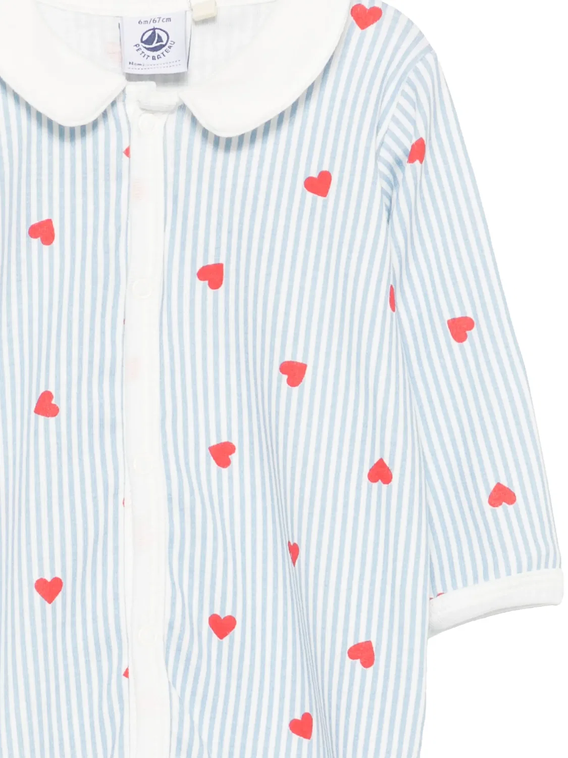 Пижама в полоску Petit Bateau, синий — фото 3