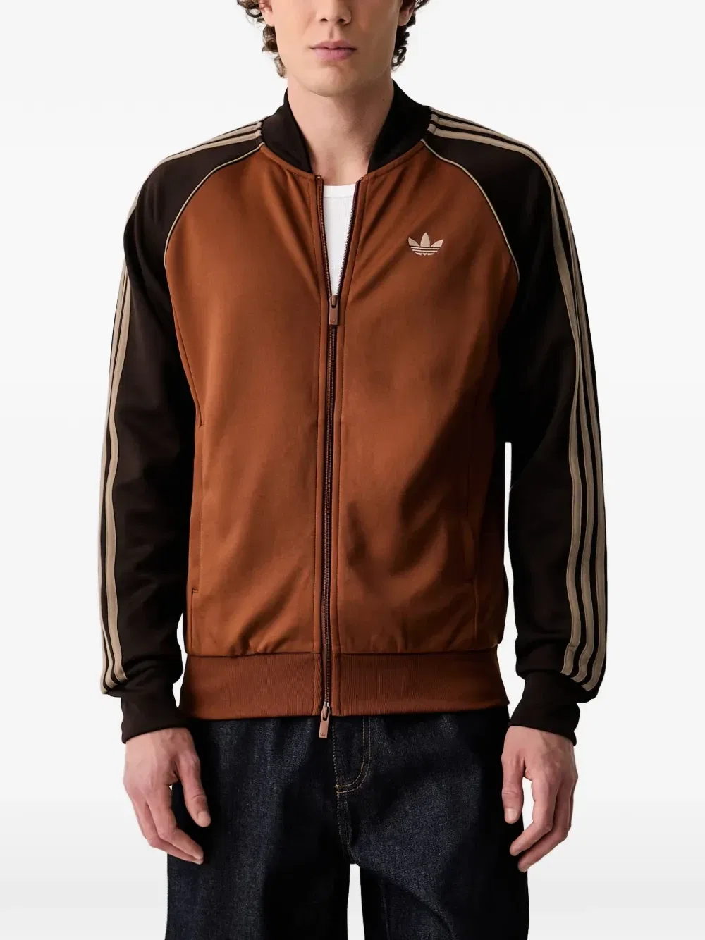 Куртка SST с вышитым логотипом adidas, оранжевый