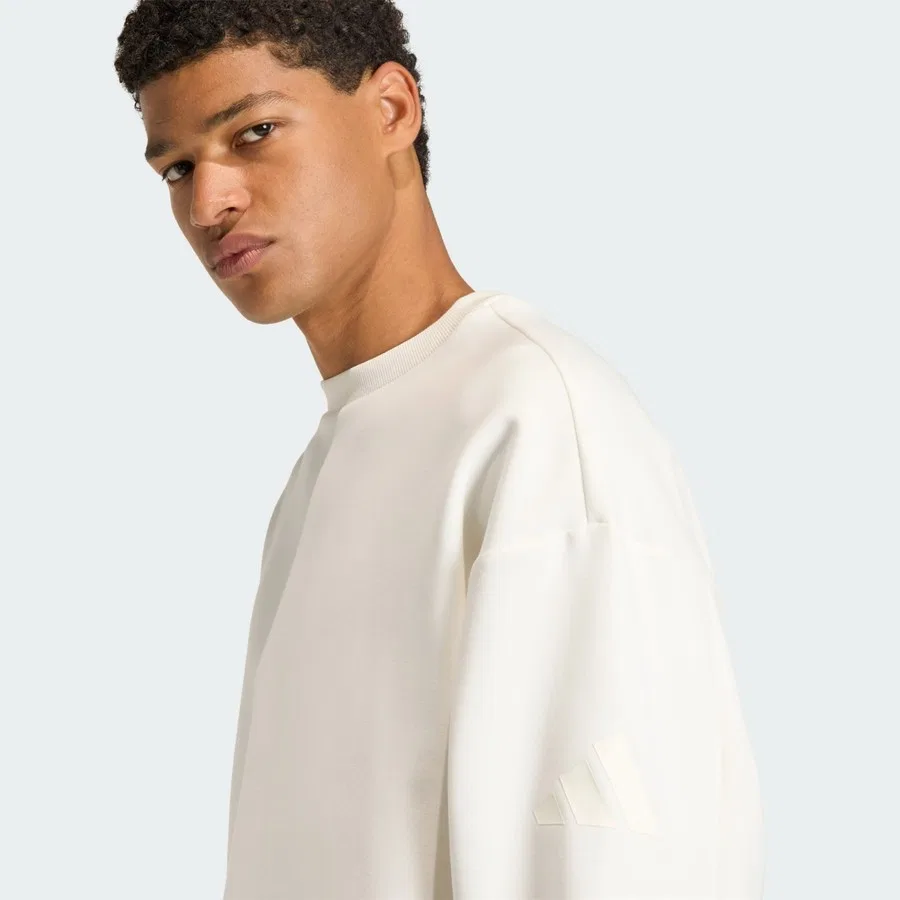 Спортивный свитшот с длинным рукавом Soft Lux Sportswear adidas, Белый — фото 4
