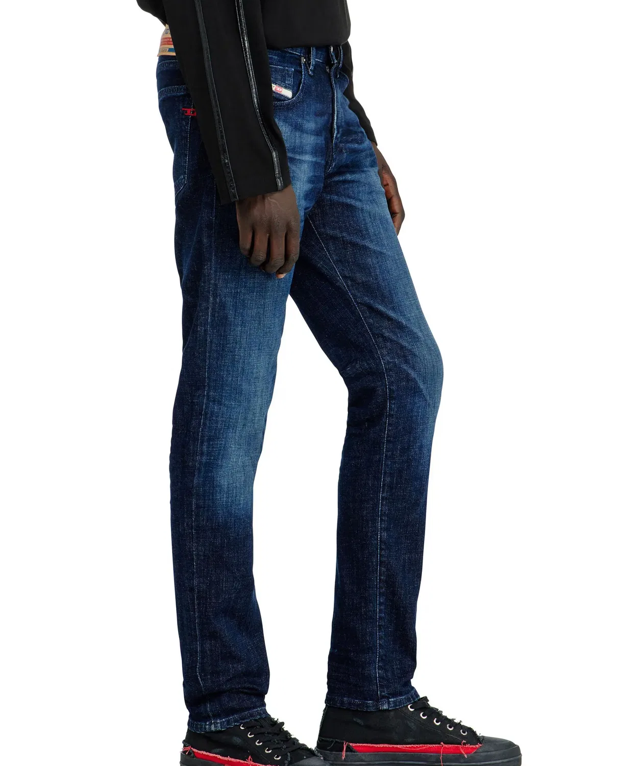 Мужские джинсы slim с заниженной талией Vaquero slim de hombre cintura media 2019 d-strukt Diesel, Azul Marino — фото 3