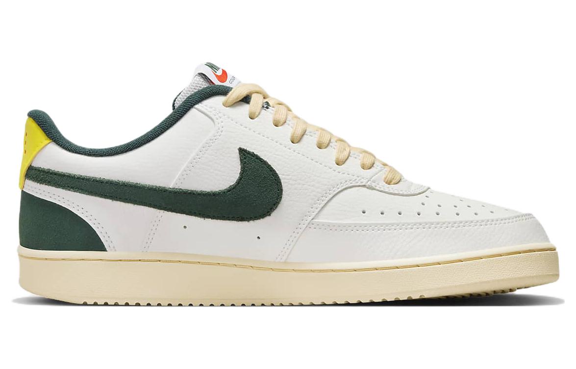 Кроссовки Nike Court Vision Low, белый/темно-зеленый — фото 2