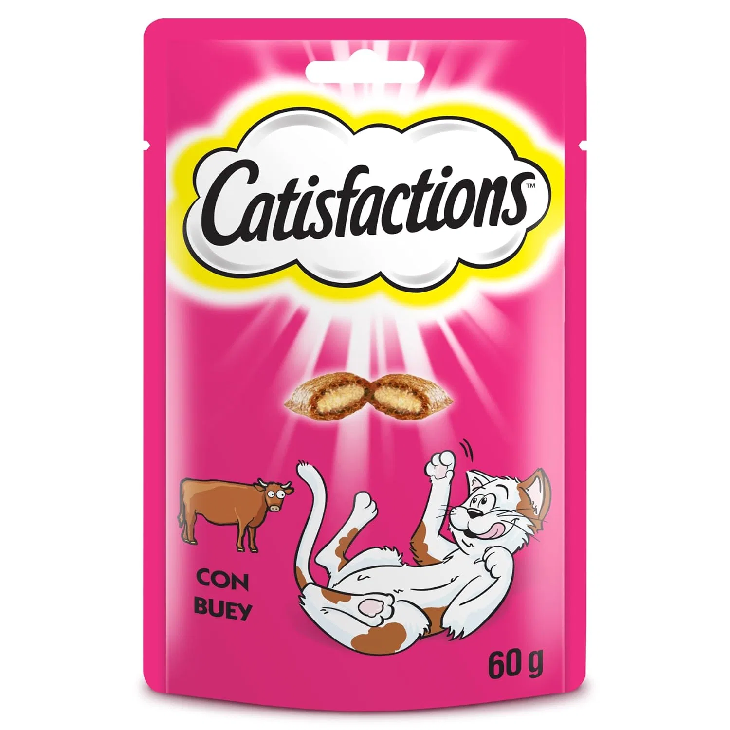 Лакомство для кошек, говядина, Catisfactions, 60 г