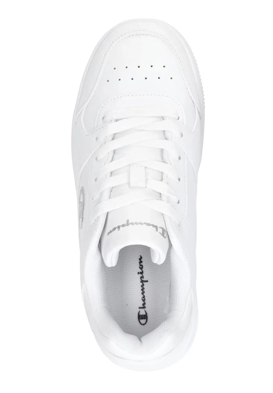 Детские кроссовки для девочек с закрытым носком Rebound Low G Gs Champion, White Ww001 — фото 4