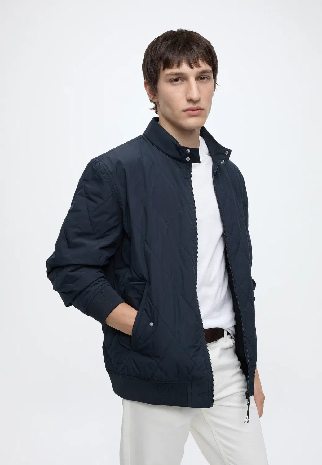 Складная стеганая куртка-харрингтон - легкая куртка Tommy Hilfiger, Navy Blue — фото 4