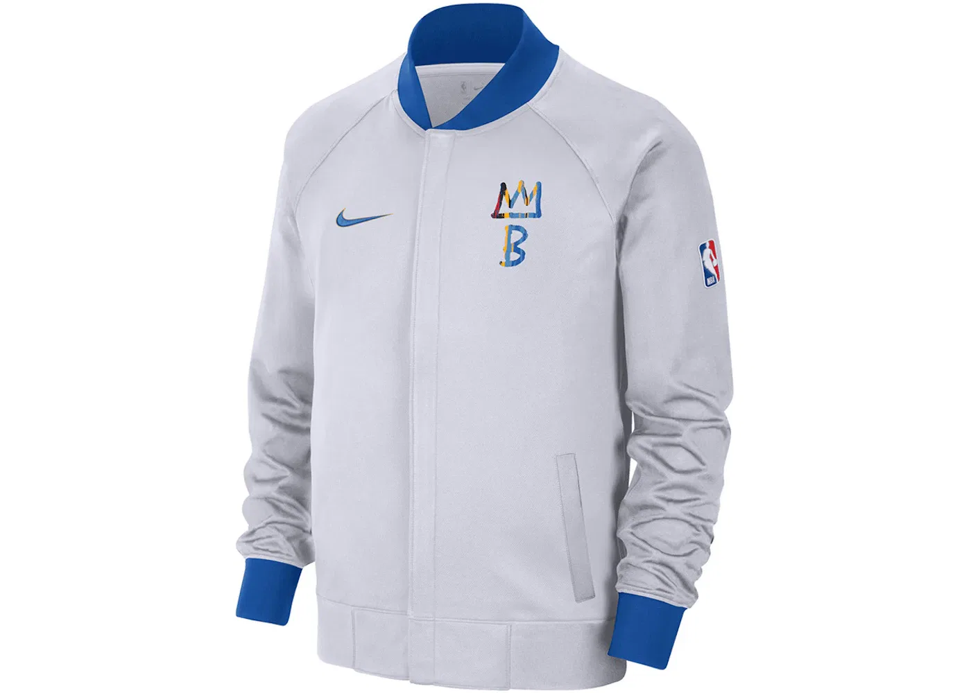 Мужская худи Nike NBA Brooklyn Nets Showtime City Edition Dri-Fit, White/Royal Blue