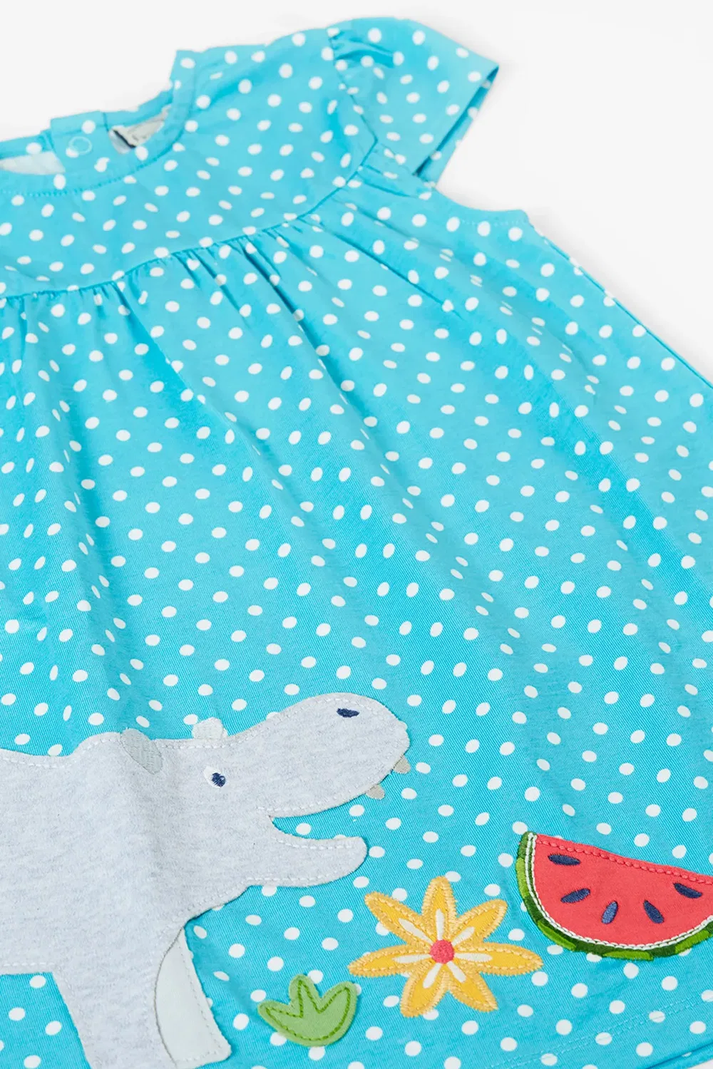 Детское платье для девочек Little Lindsay Frugi, Blue — фото 4