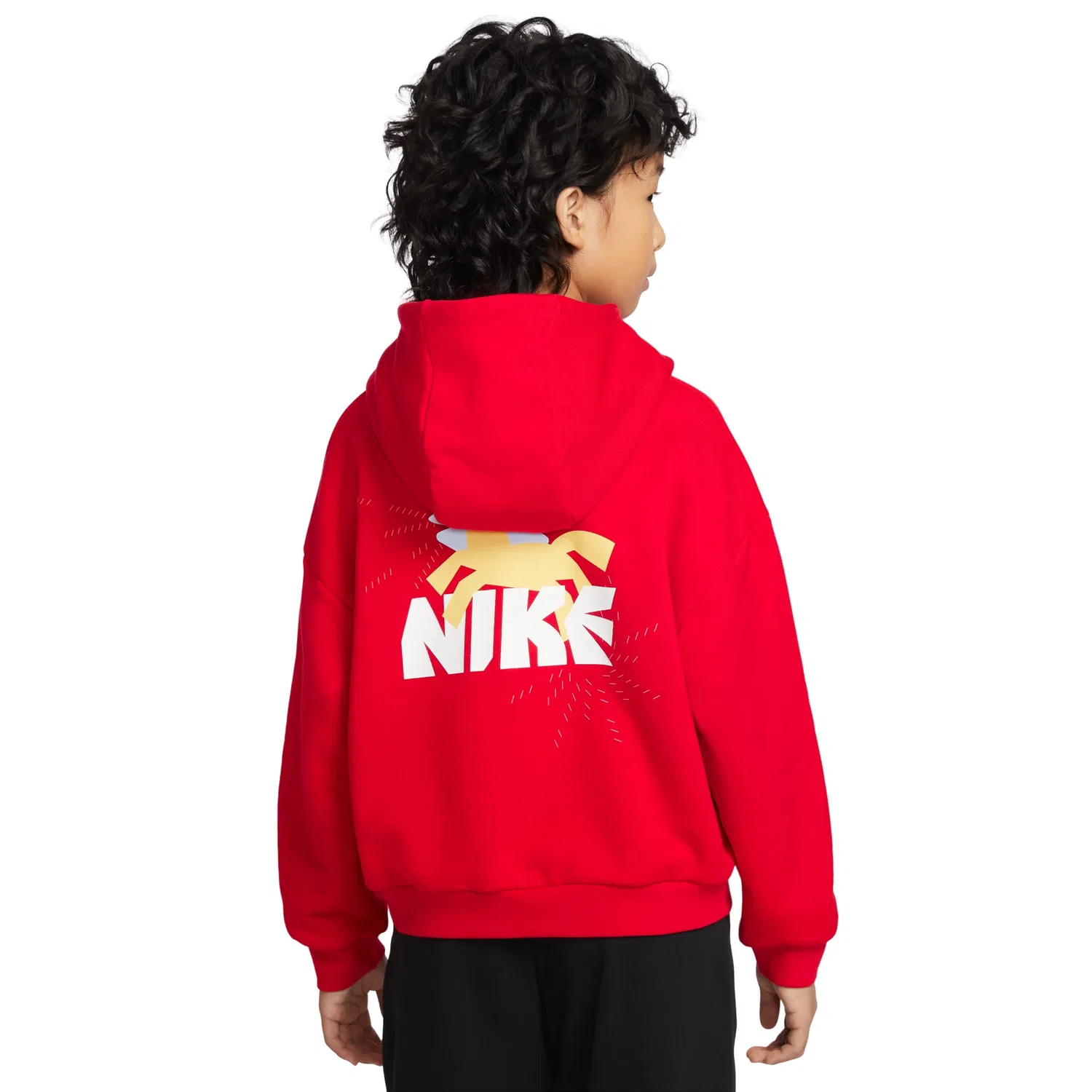Детское худи Sportswear Club Fleece Hoodie Sweatshirt 'CNY Red' Nike, красный — фото 2