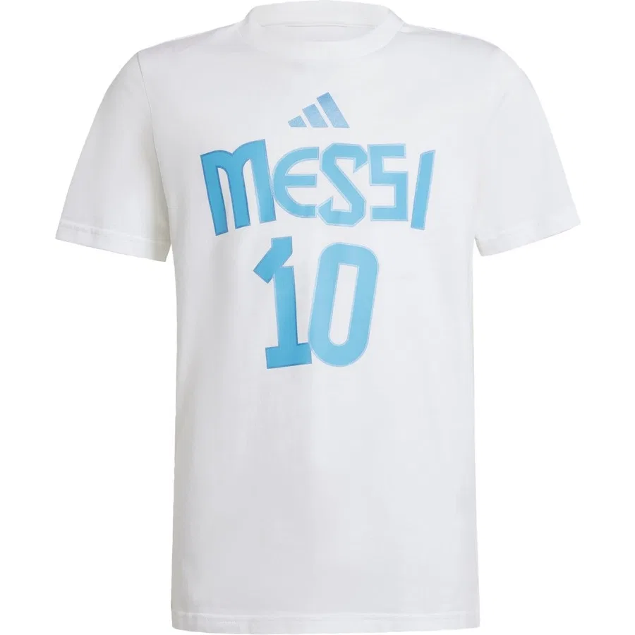 Детская футболка с принтом Messi Name and Number adidas, Синий — фото 3
