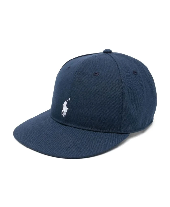 

Бейсболка из саржи с высокой тульей Polo Ralph Lauren, синий