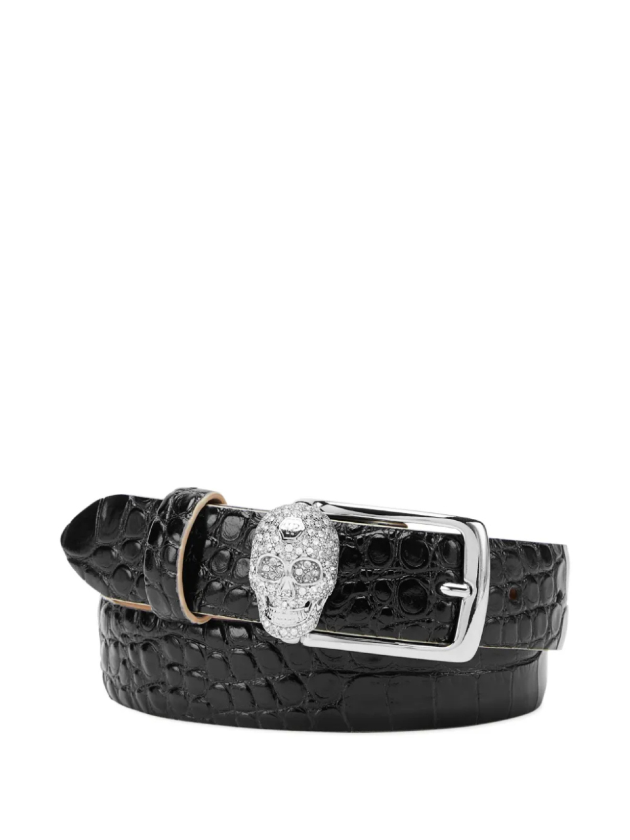

Ремень с декором Skull Philipp Plein, черный
