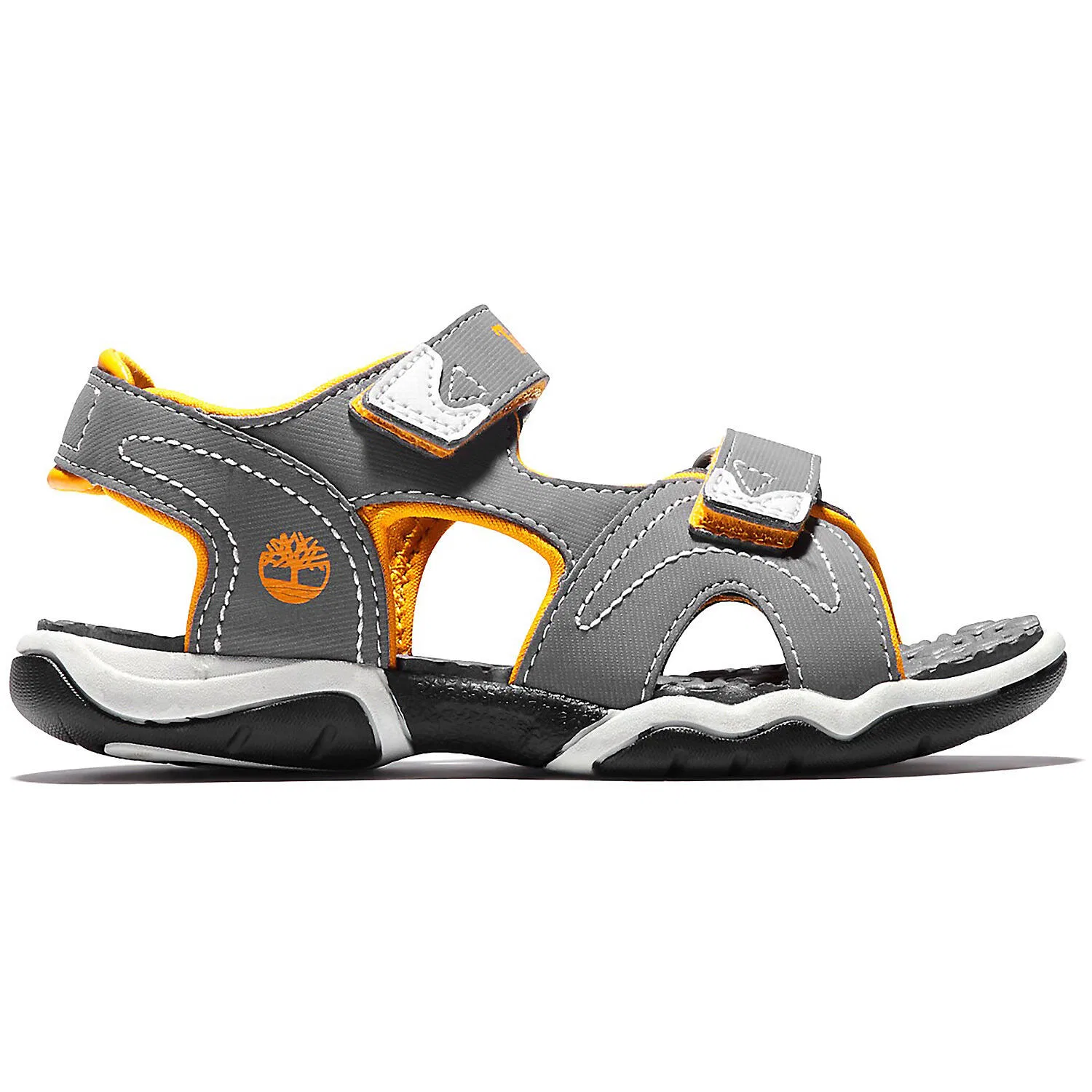 Детские сандалии с водоотталкивающим искусственным кожзаменителем ADVENTURE SEEKER 2-STRAP SANDAL Timberland, Grau — фото 2
