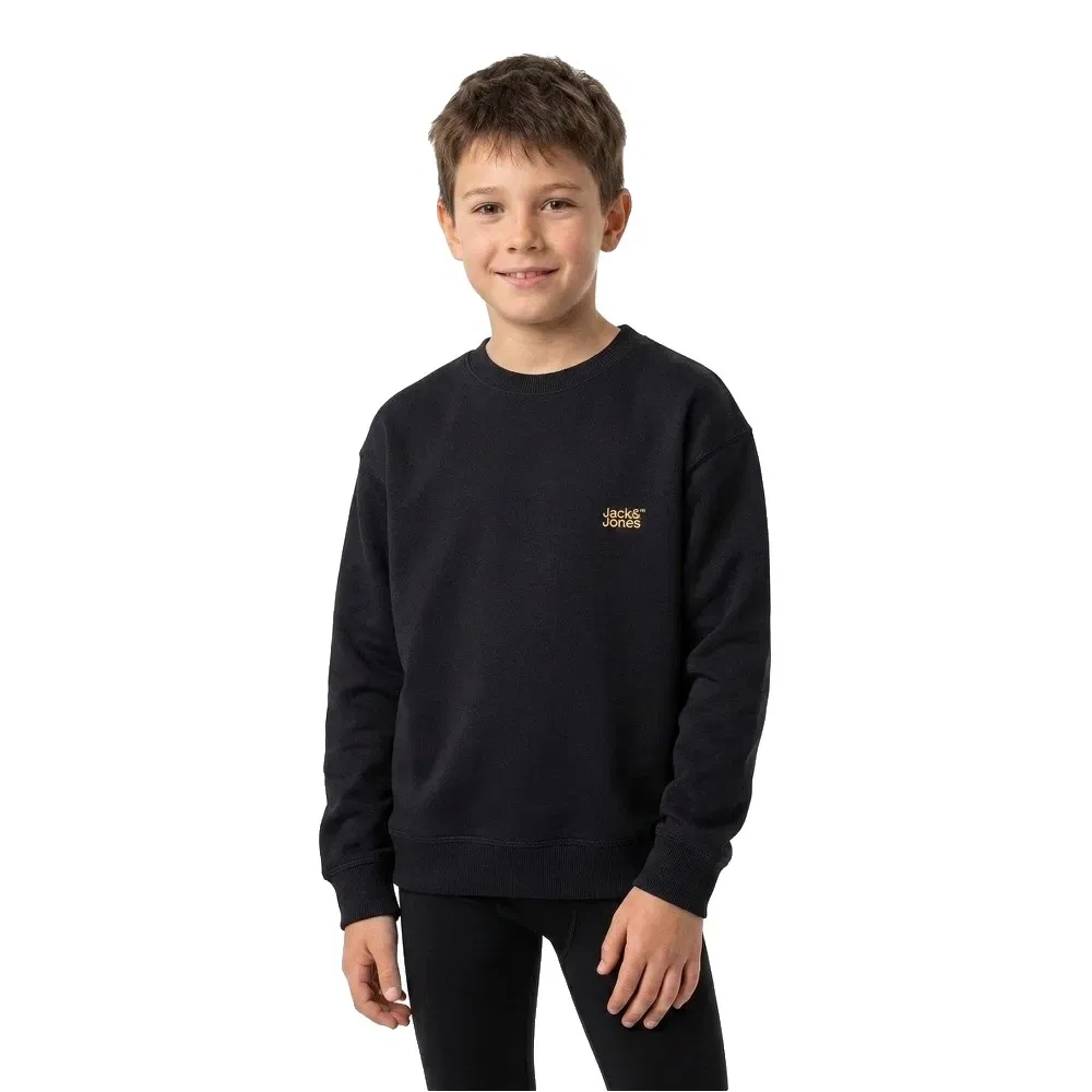 Детский свитшот с вышивкой Jack & jones, Black — фото 2