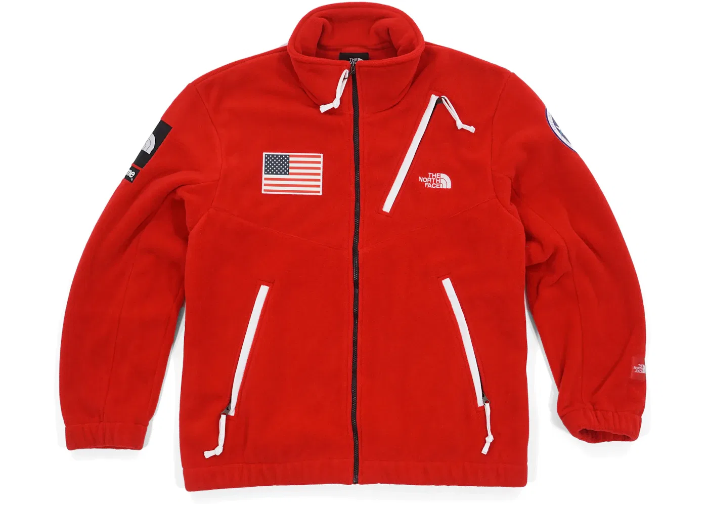 Мужская куртка-флис с принтом Supreme The North Face Trans Antarctica Expedition, Red