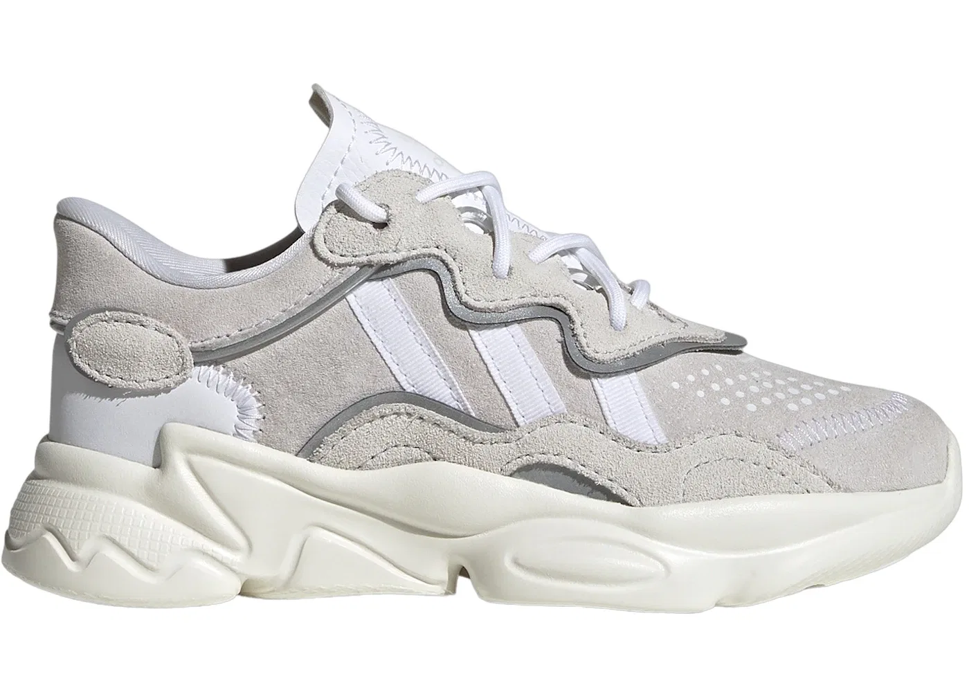 Детские кроссовки для мальчиков с сетчатым верхом Adidas Ozweego, Crystal White/Cloud White/Off White