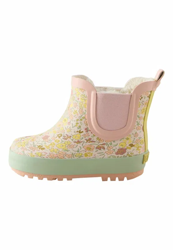 Сапоги резиновые Chelsea с цветочным принтом Next Sage Green Floral, зеленый
