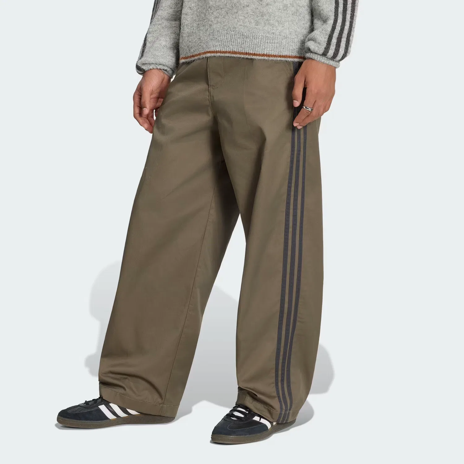 Мужские брюки свободного кроя 3-Stripes Pleated Adidas Originals, Branch