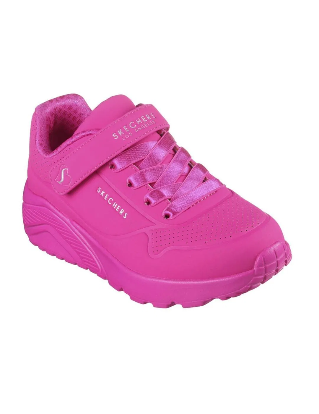 Детские кроссовки с принтом Uno Lite Skechers, Fuchsia — фото 3