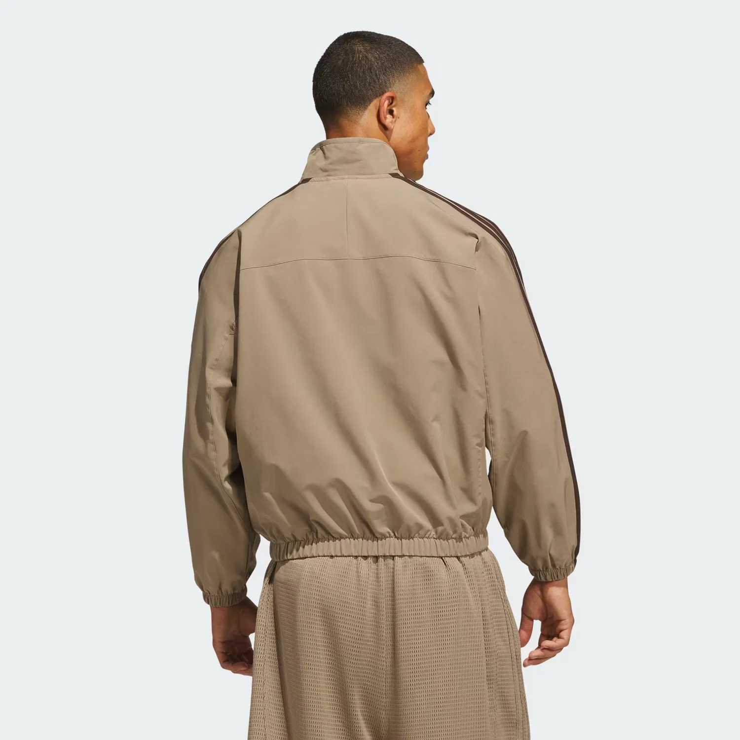 Куртка свободного кроя Basketball Woven Track Adidas Performance, Khaki Six — фото 4