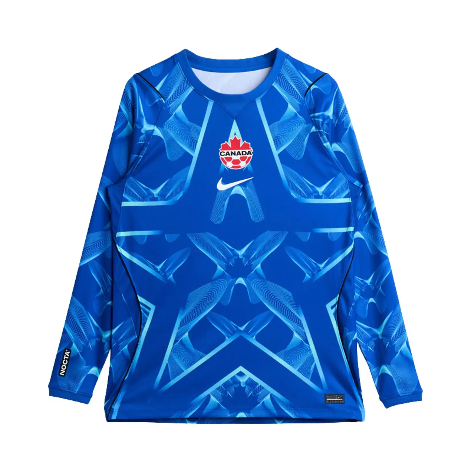 Вратарская футболка с длинными рукавами Nike Canada x NOCTA, синий