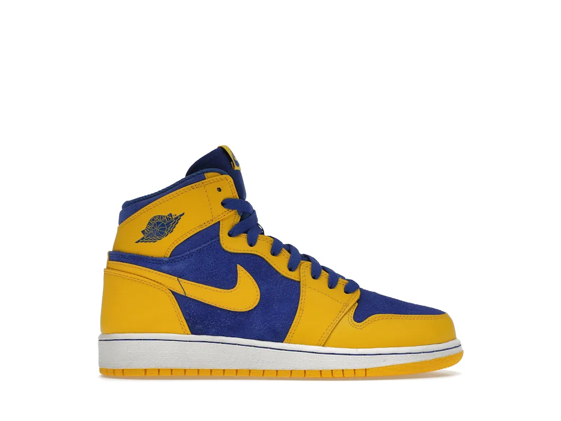 Детские кроссовки Lifestyle Jordan 1 Retro High OG Jordan, Varsity Maize/Game Royal-White