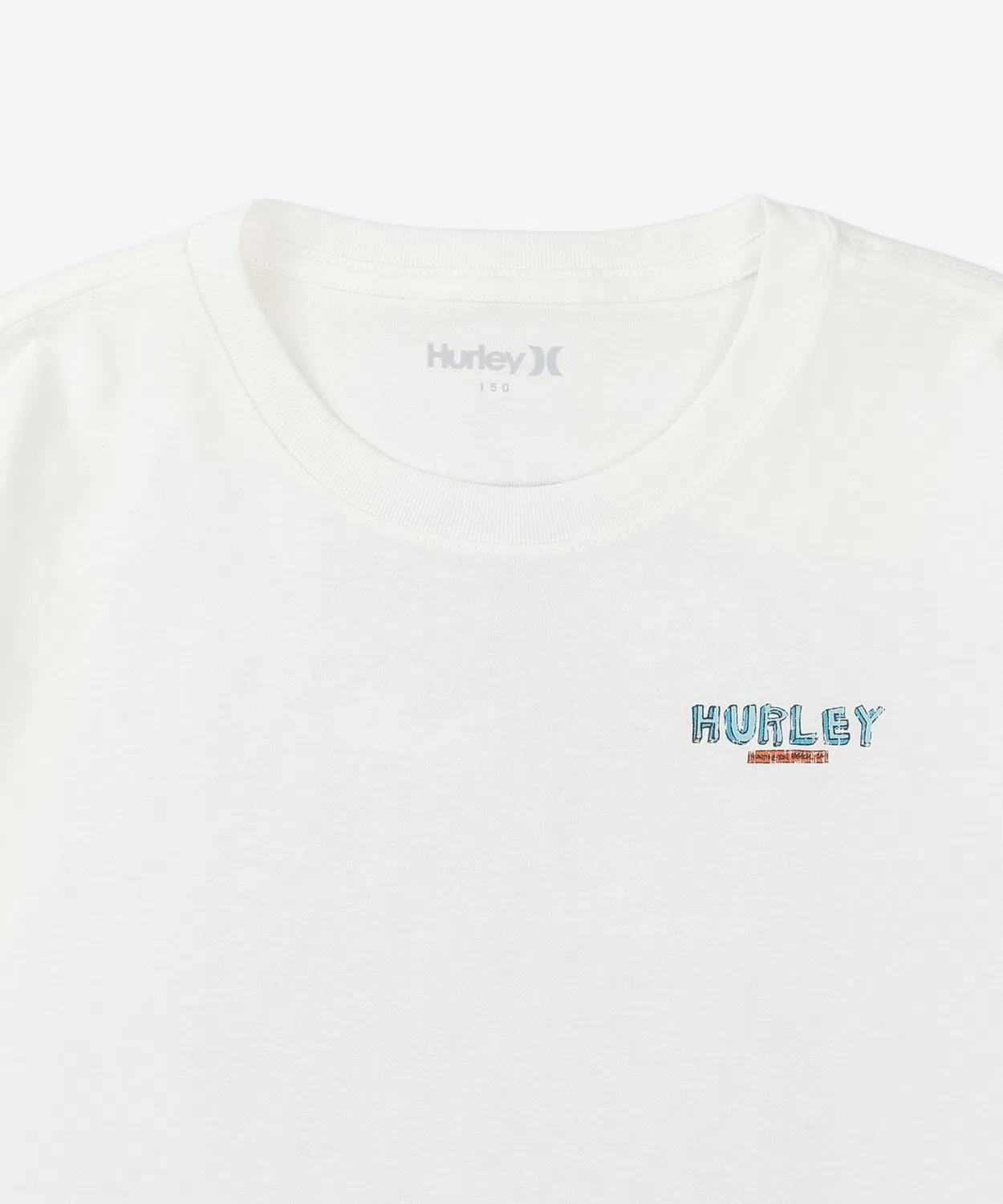Детская футболка с принтом Oversize Hurley, Light Blue — фото 3