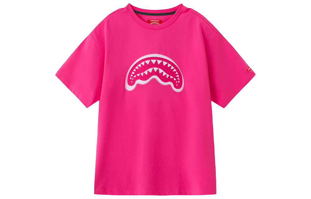 

Футболки Unisex с круглым вырезом, умеренно прямого кроя SPRAYGROUND, розовый красный