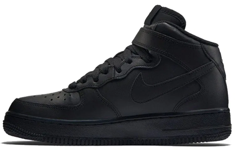 Детские кроссовки для скейтбординга с высокой посадкой Air Force 1 Mid Nike, Black