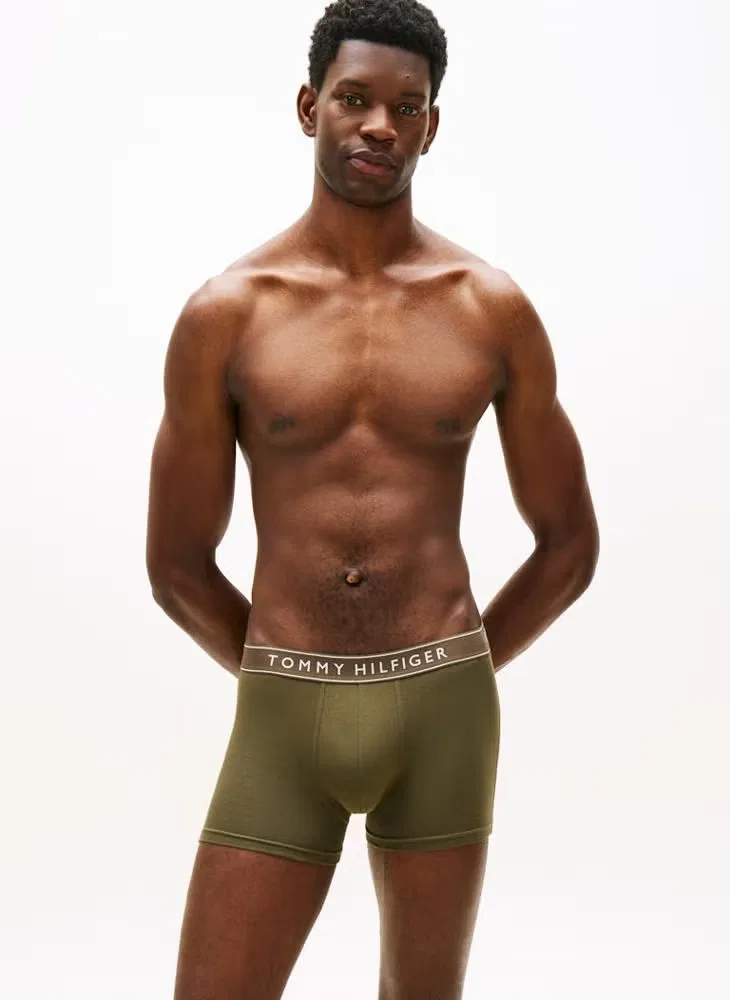 Трусы-боксеры эластичные, комплект из 5 штук, 5-Pack essential repeat logo waistband, Tommy Hilfiger, серый — фото 4