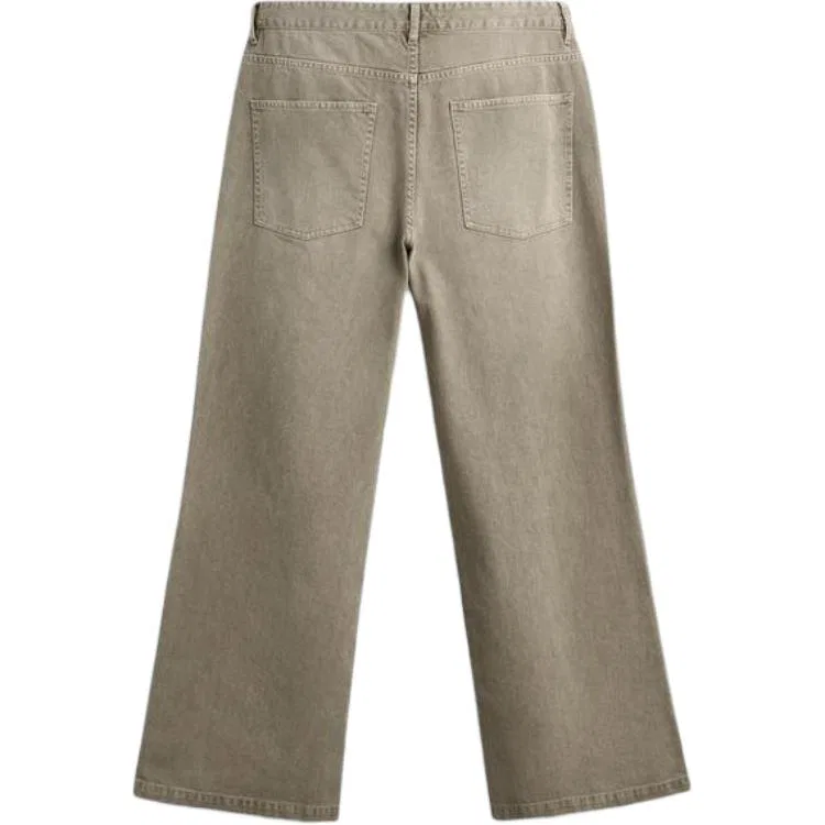 Женские брюки casual с расклешением Beige ZARA, Beige — фото 3