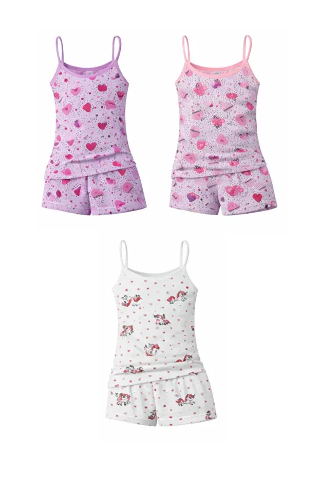Детский комплект нижнего белья для девочек хлопковый Süsen Lingerie, Patterned Trio — фото 2