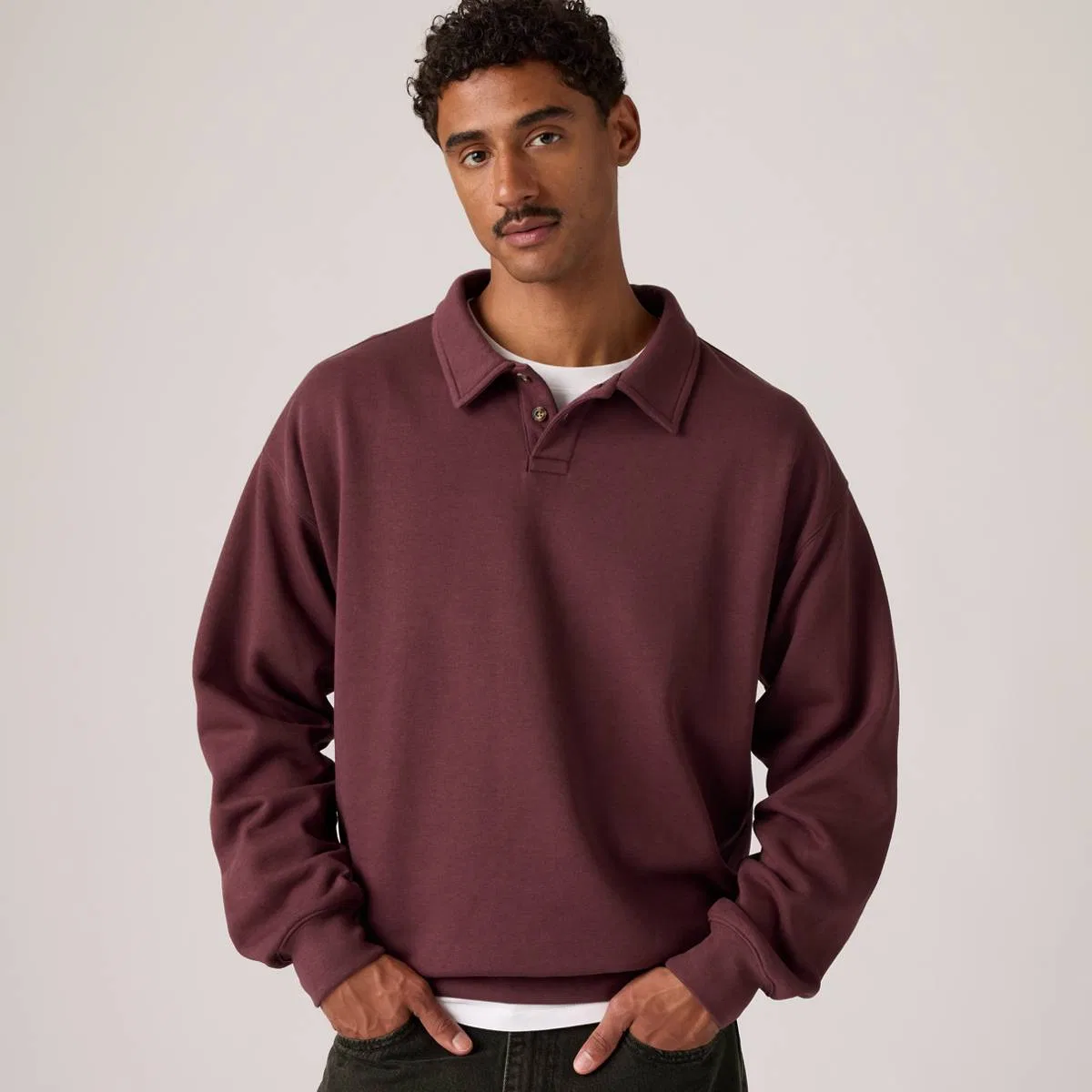 Толстовка для регби Leo Levi's, Vineyard Wine - Red