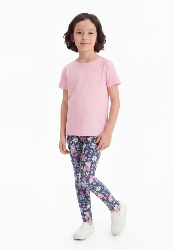 Леггинсы с флоральным узором Nmfjundi peppa slim Name It, Vintage Indigo, индиго