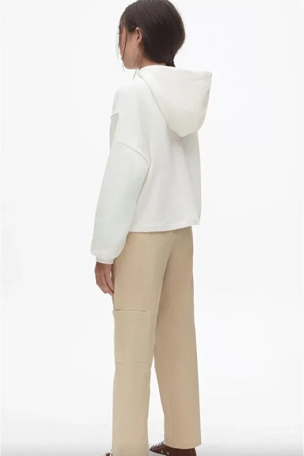 Детское худи для девочек с принтом Western Sweat Gkn0004 Generic Brands, Gray — фото 3