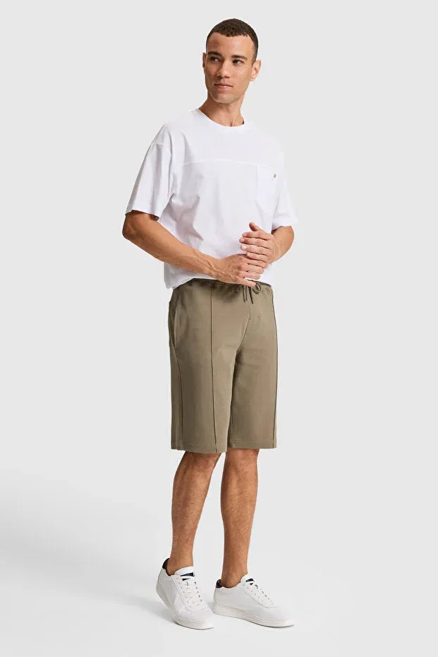 Мужские шорты с принтом U.S. Polo Assn., Khaki — фото 3