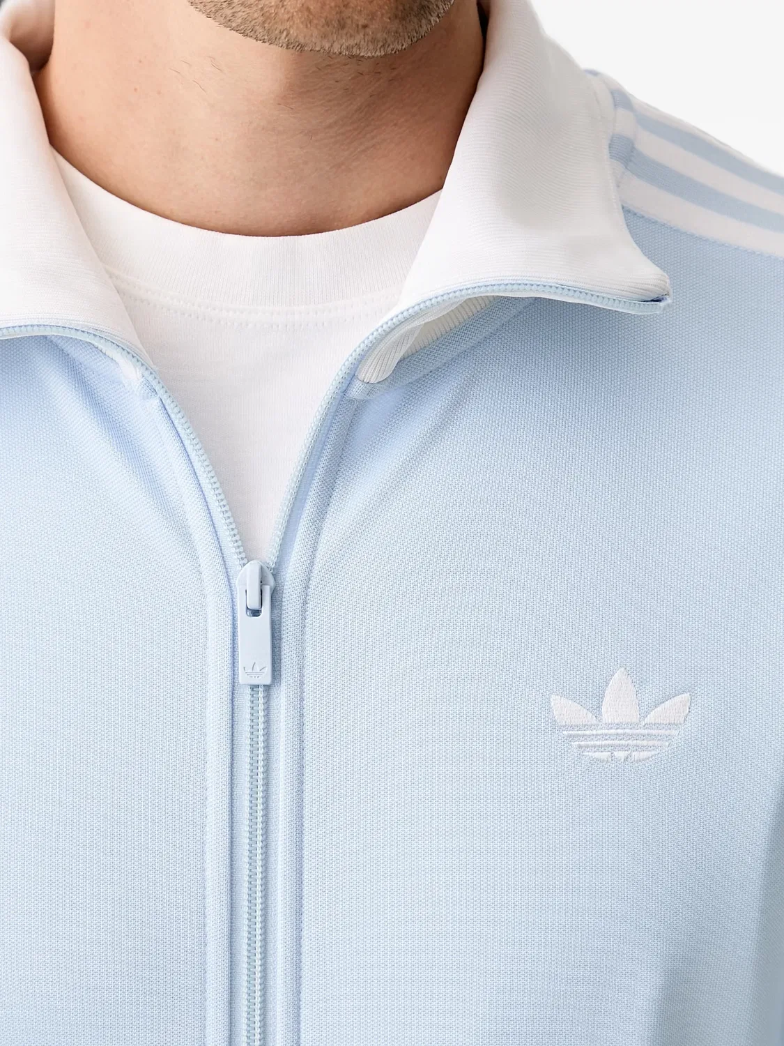 Adidas Куртка на молнии Синий — фото 4