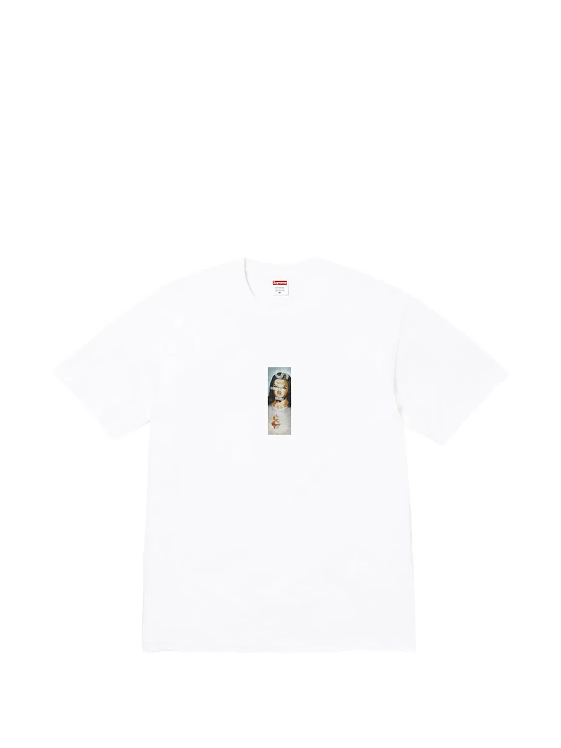 Футболка Prayer Card Box Logo белая Supreme, белый