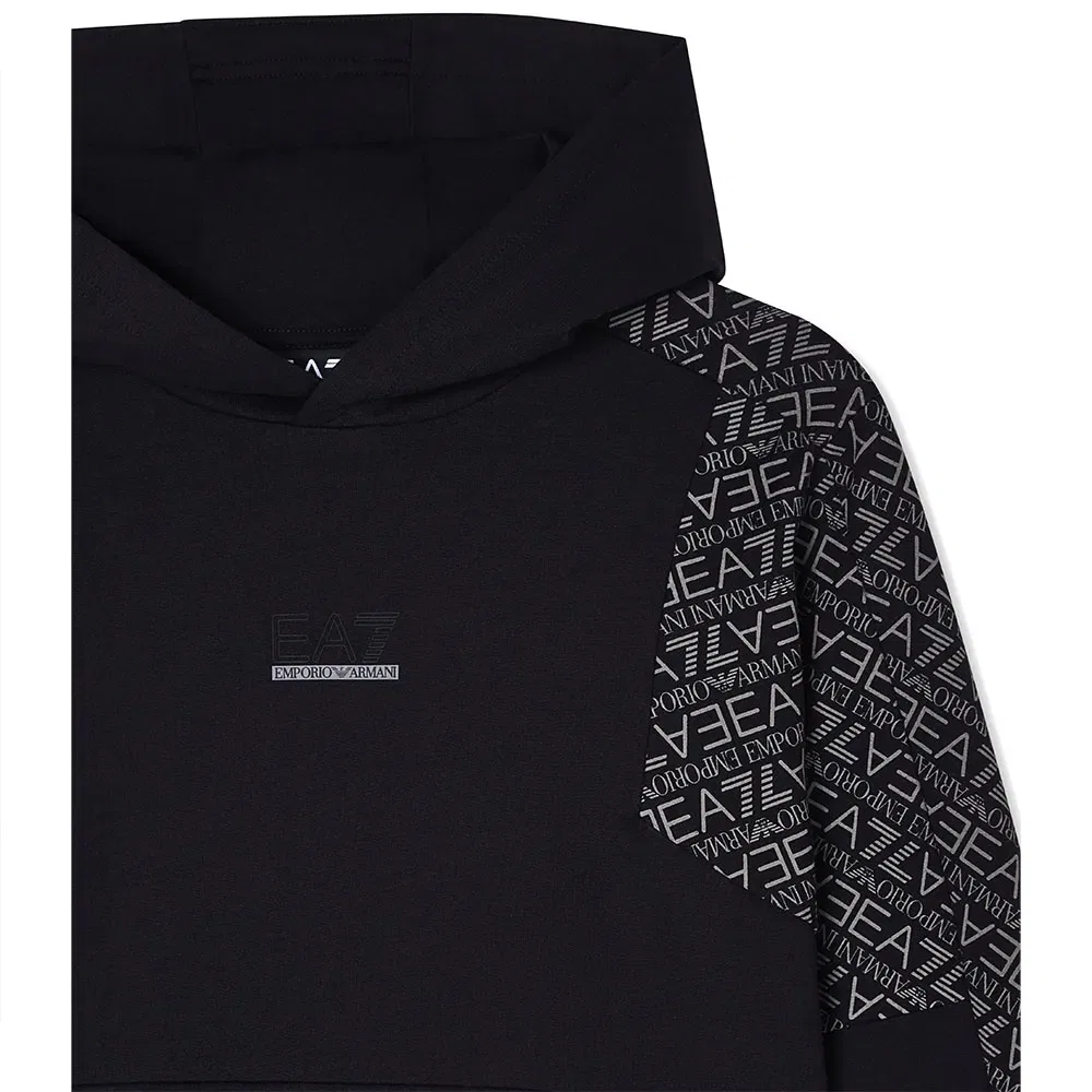 Свитшот EA7 Emporio Armani, черный — фото 3