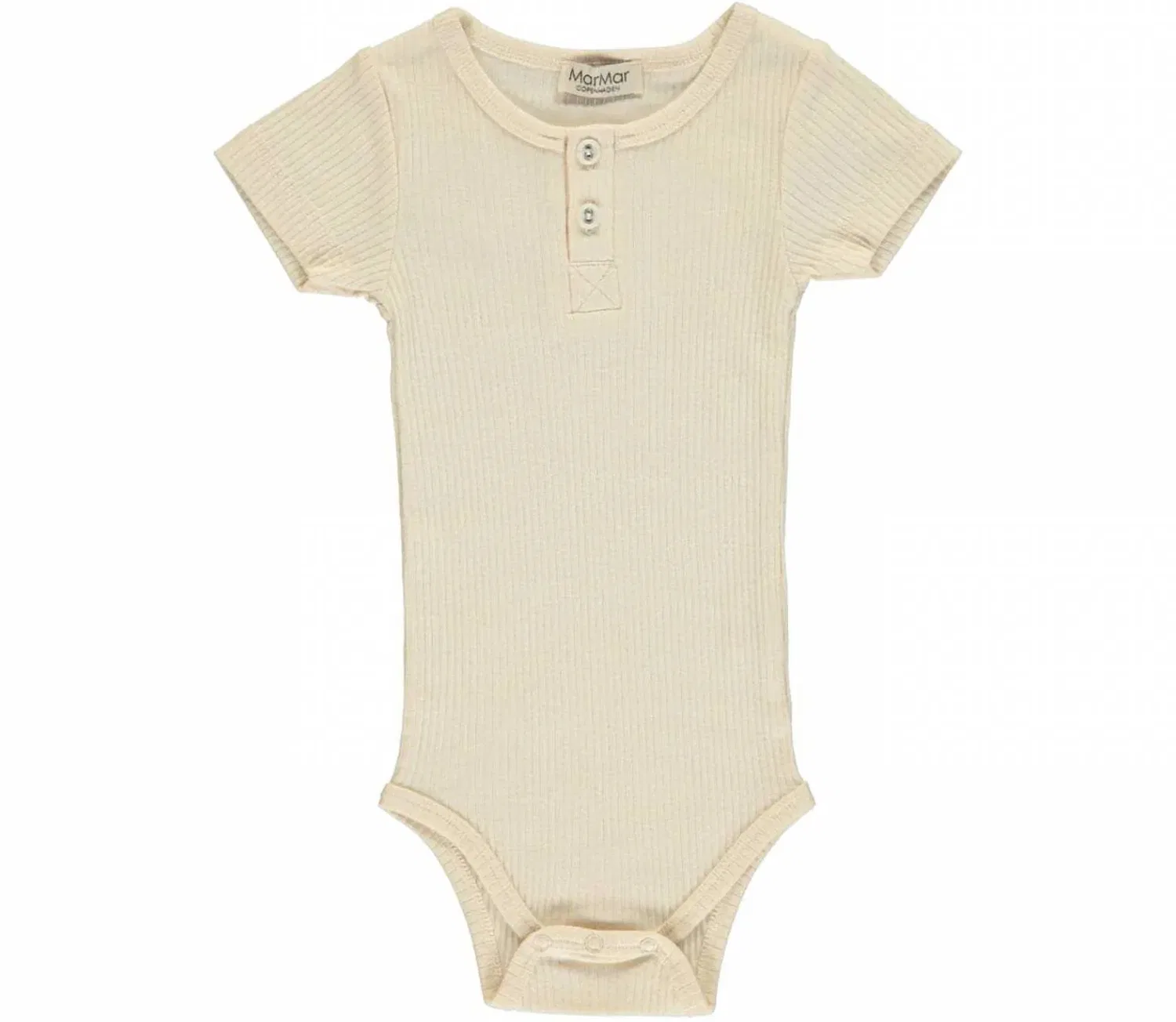 Детский комплект из боди и шорт с коротким рукавом в рубчик Off White MarMar Copenhagen — фото 2