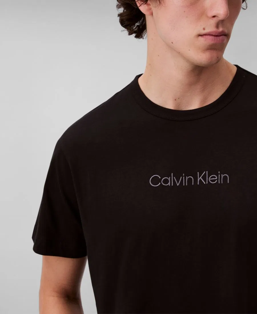 Пижамная футболка Calvin Klein, Black — фото 3
