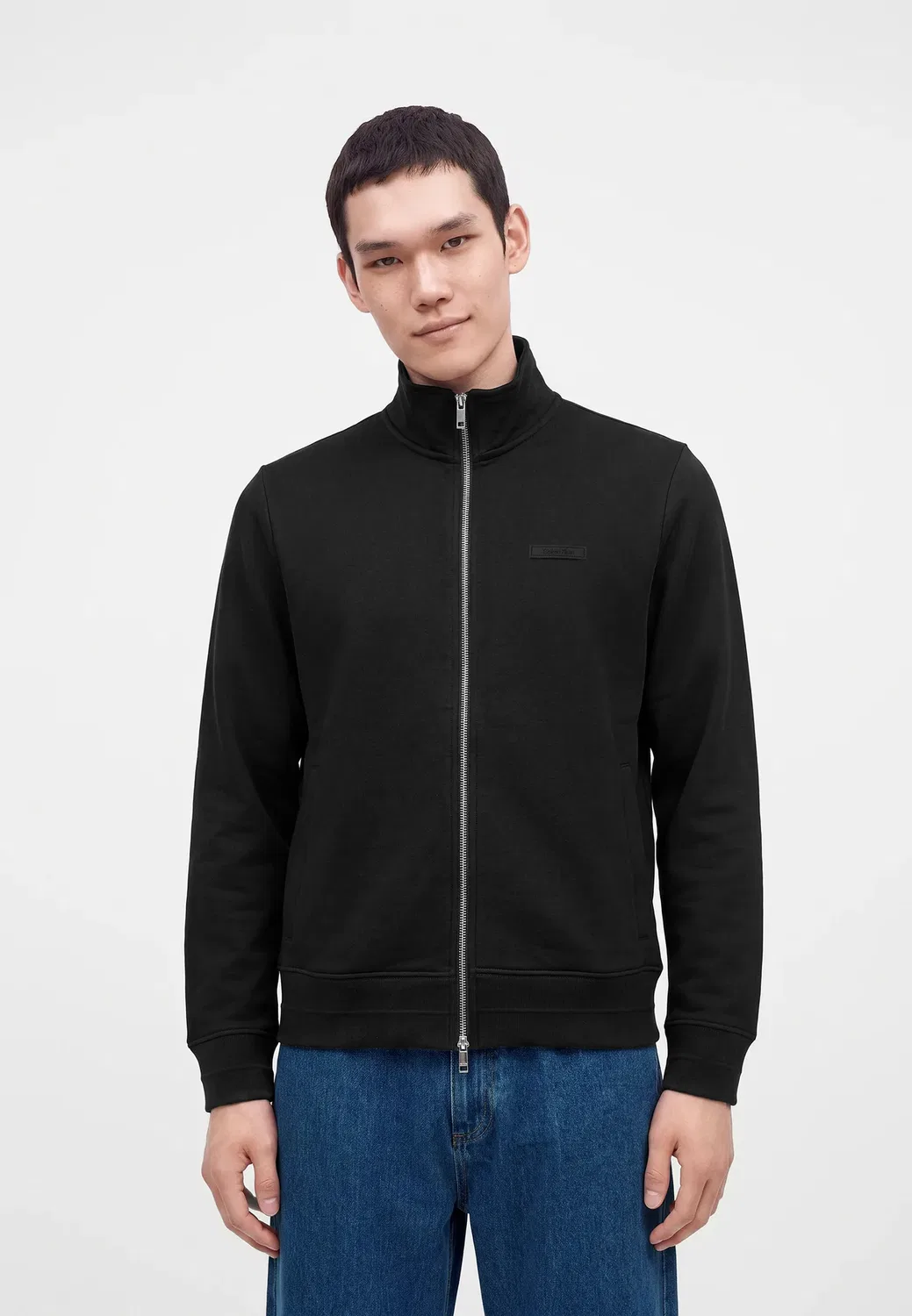 Толстовка на молнии Ls dwr prmterry micro logo fz jc Calvin Klein, Black