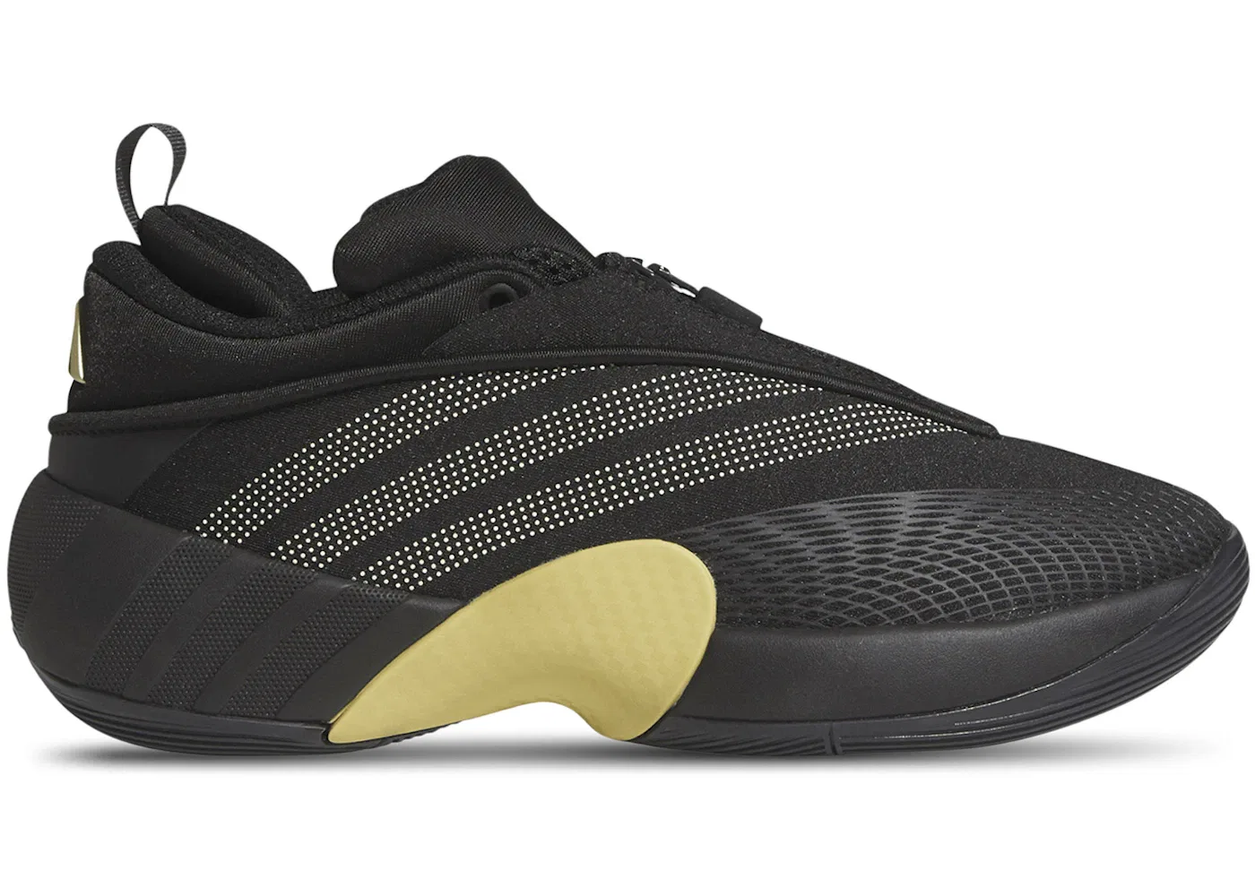 Детские кроссовки для мальчиков с длинным шнурком Adidas D.O.N. Issue #7 Adidas, Core Black Gold Metallic Ice Gold Metallic