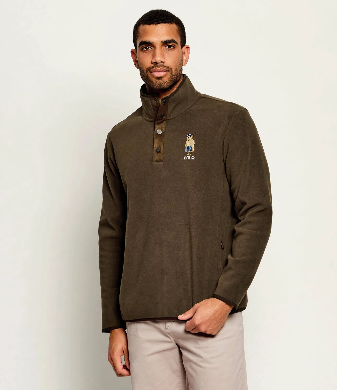 Флисовая кофта с молнией Polo Ralph Lauren, Marrone