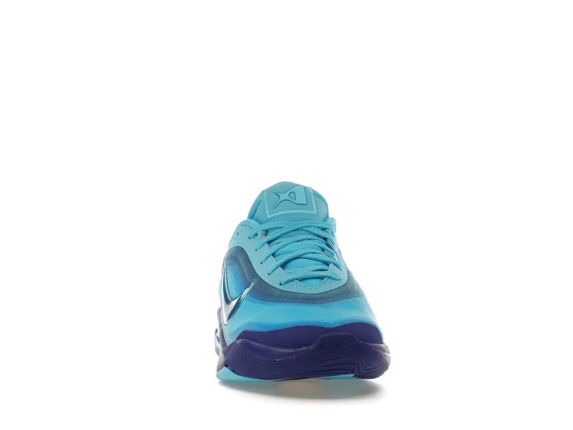 Детские кроссовки для девочек с принтом Nike A'ja Wilson A'One, Blue Fury/Racer Blue/Photo Blue/Radiant Blue — фото 2