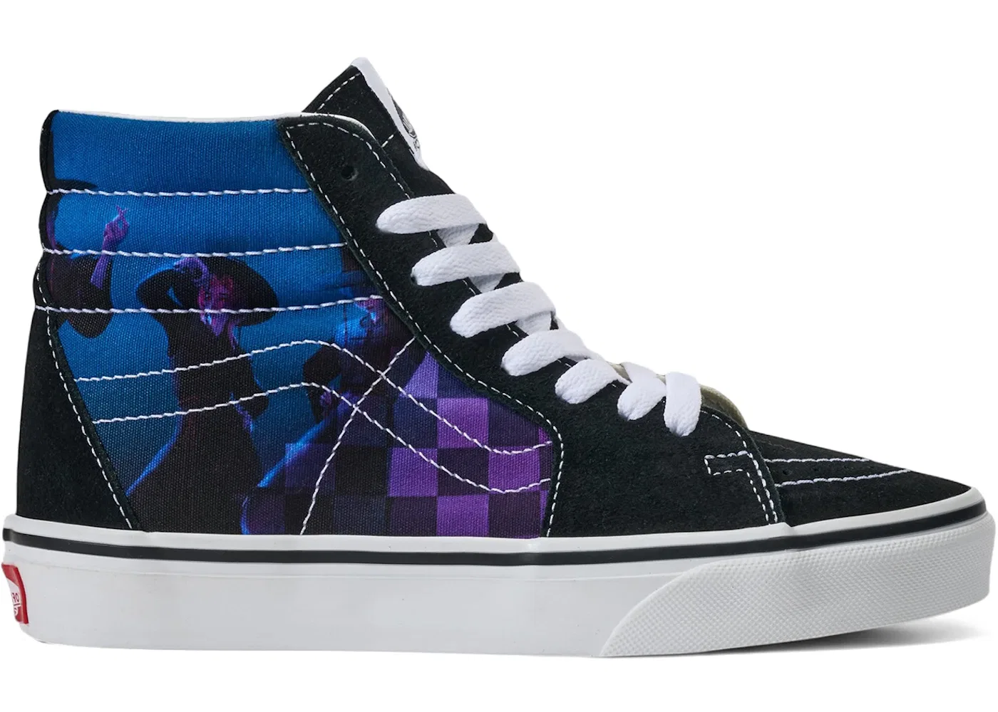 Детские кроссовки высокие с принтом Vans Sk8-Hi KPop Demon Hunters, Black Multi-Color