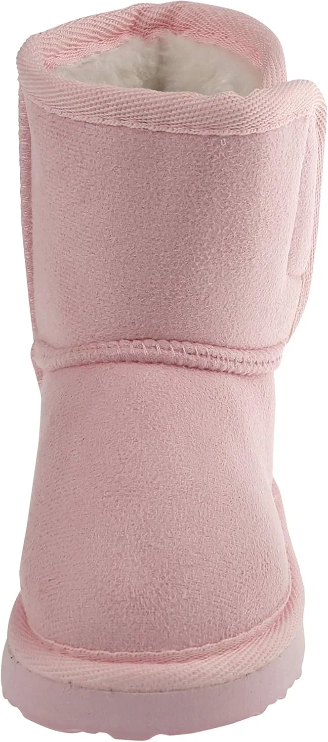 Детские ботинки на подкладке для девочек Capelli New York, Light Pink Velcro — фото 4