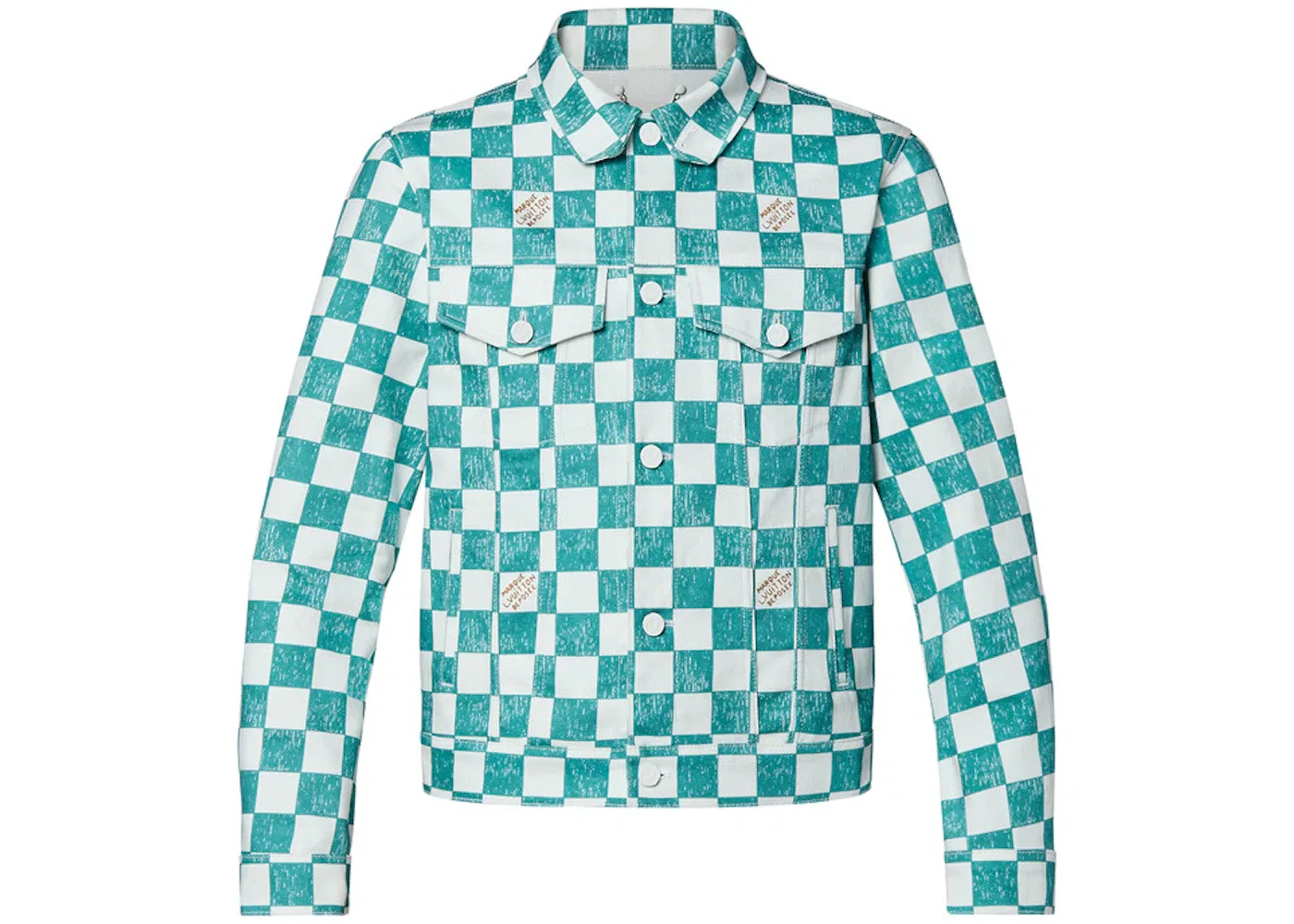 Мужская куртка Denim Trucker Jacket Louis Vuitton, Ocean