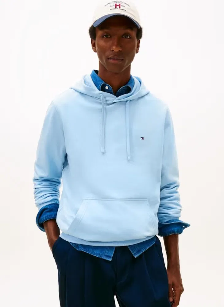 Худи с вышивкой флага на кулиске Tommy Hilfiger, морской волны