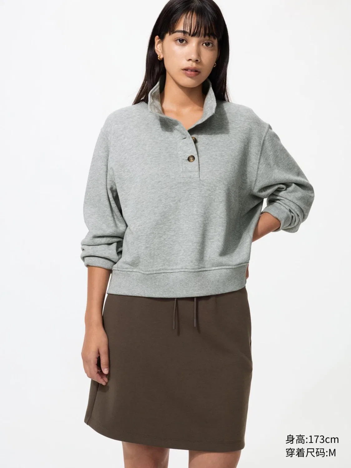 Юбка быстросохнущая повседневная Uniqlo, молочный — фото 2