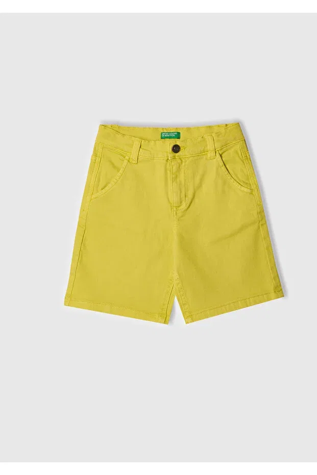 Детские шорты для мальчиков прямого кроя United Colors Of Benetton, Sarı